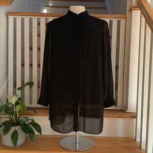 Chico’s sheer lace blouse. Chico’s size 2 (=large/12). Lightly worn